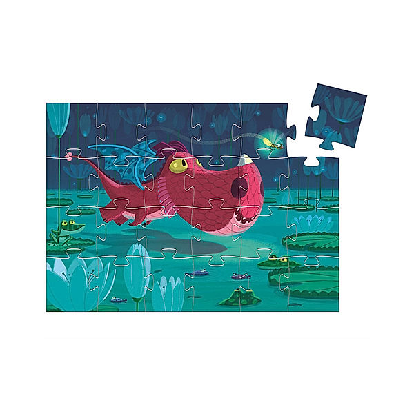 Djeco Puzzle EDMOND DER DRACHE 24-teilig