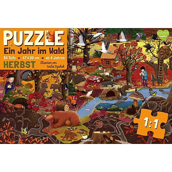 Magellan Verlag Puzzle EIN JAHR IM WALD - HERBST 54-teilig