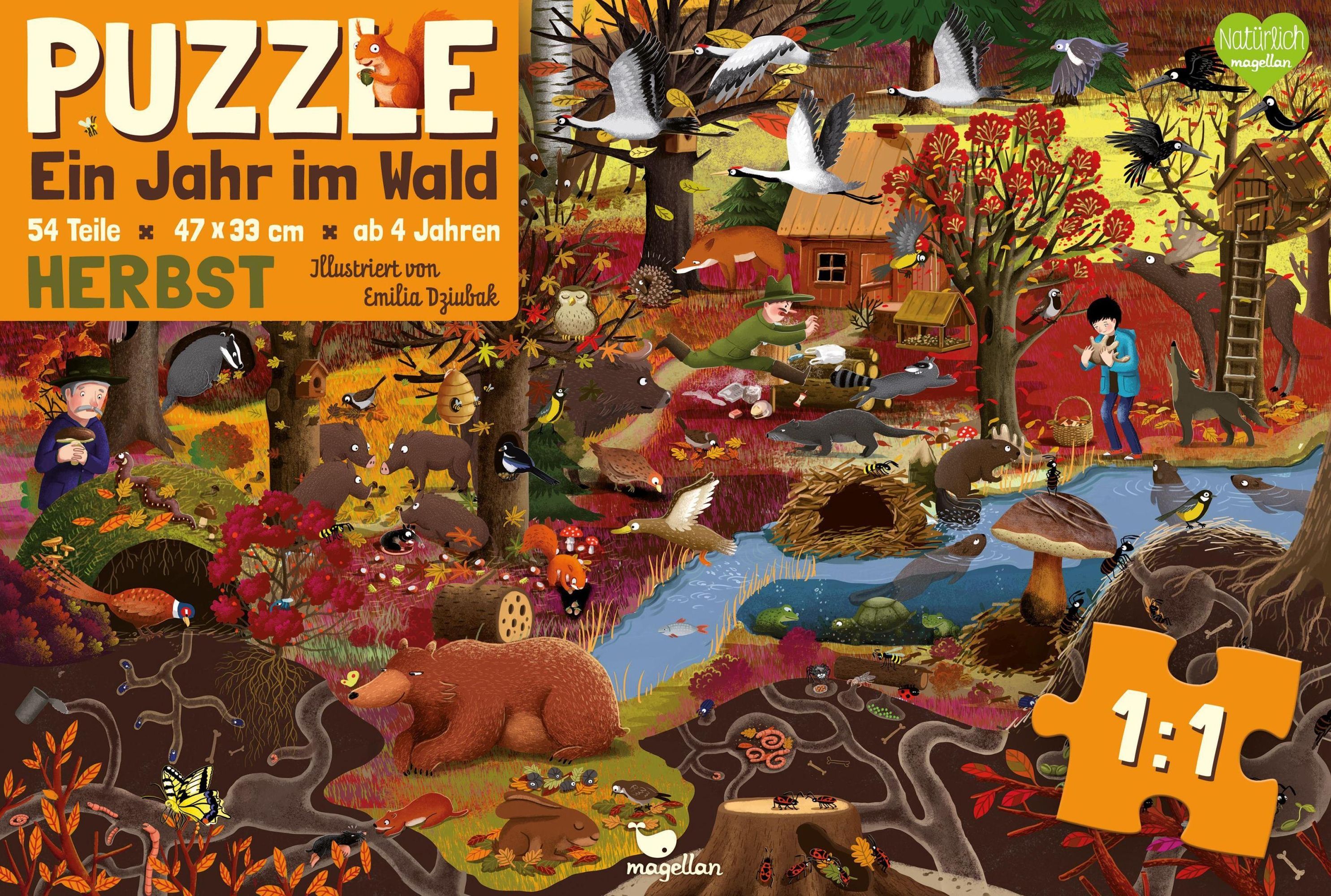 Puzzle EIN JAHR IM WALD - HERBST 54-teilig kaufen
