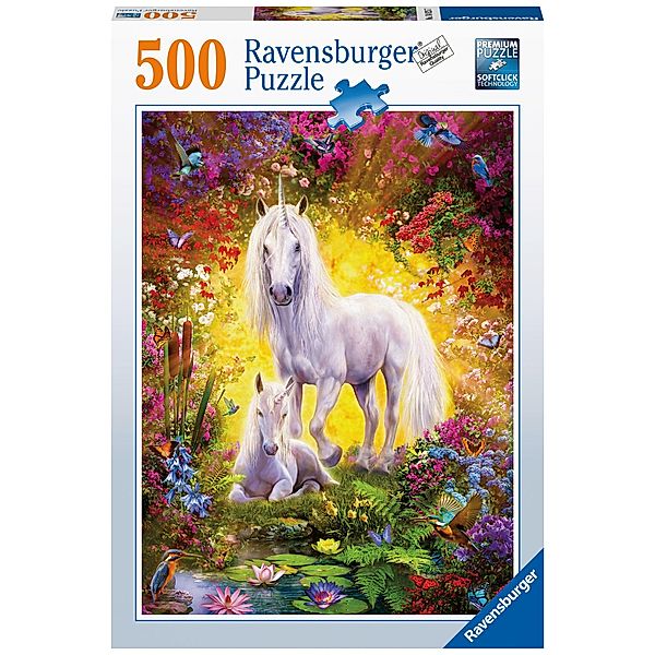 Ravensburger Verlag Puzzle EINHORN MIT FOHLEN 500-teilig