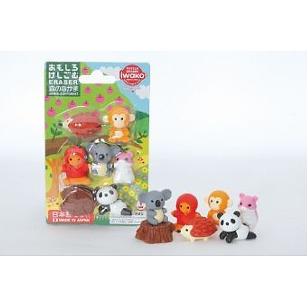 Puzzle Eraser Blister, Animals in Forest FIX6