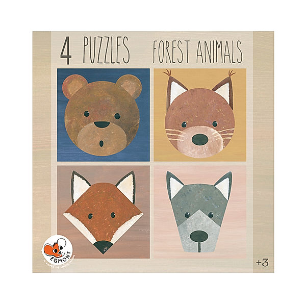 Egmont Toys Puzzle FOREST ANIMALS 4 Stück