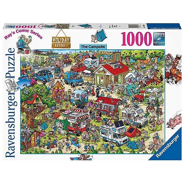 Ravensburger Verlag Puzzle HOLIDAY RESORT 1 - THE CAMPSIDE (1000 Teile)