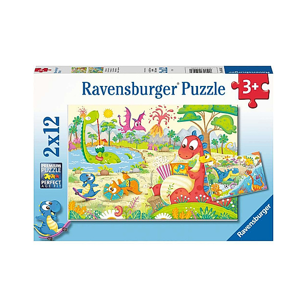 Ravensburger Verlag Puzzle LIEBLINGSDINOS 2x12-teilig