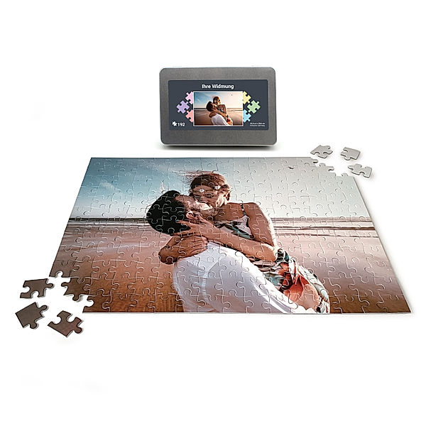 Puzzle mit Foto bedrucken, in Metall-Box (Anzahl-Teile: 192)