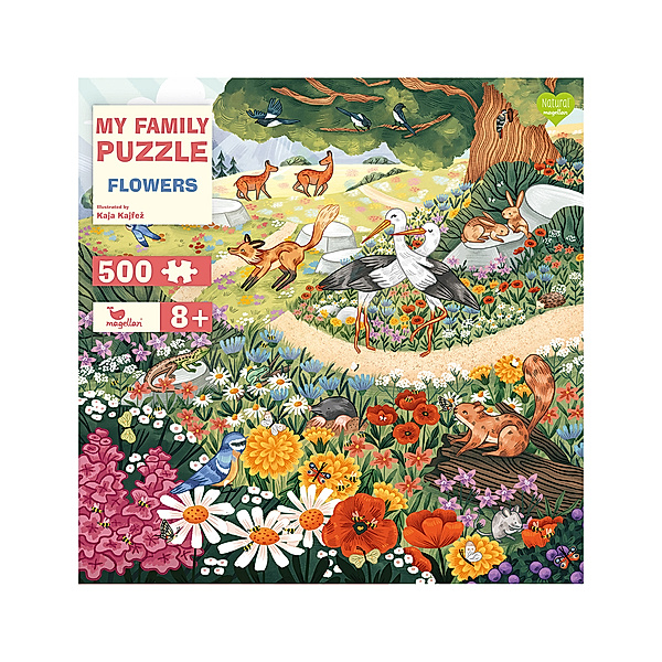 Magellan Verlag Puzzle MY FAMILY PUZZLE – FLOWERS 500-teilig