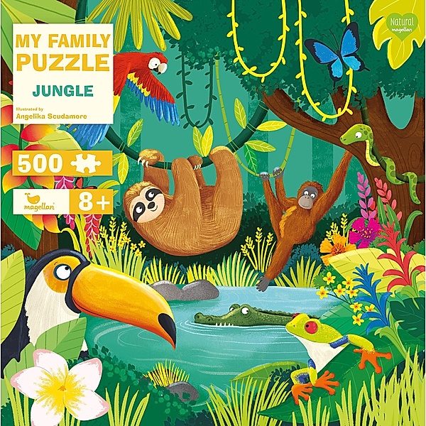 Magellan Verlag Puzzle MY FAMILY PUZZLE – JUNGLE 500-teilig