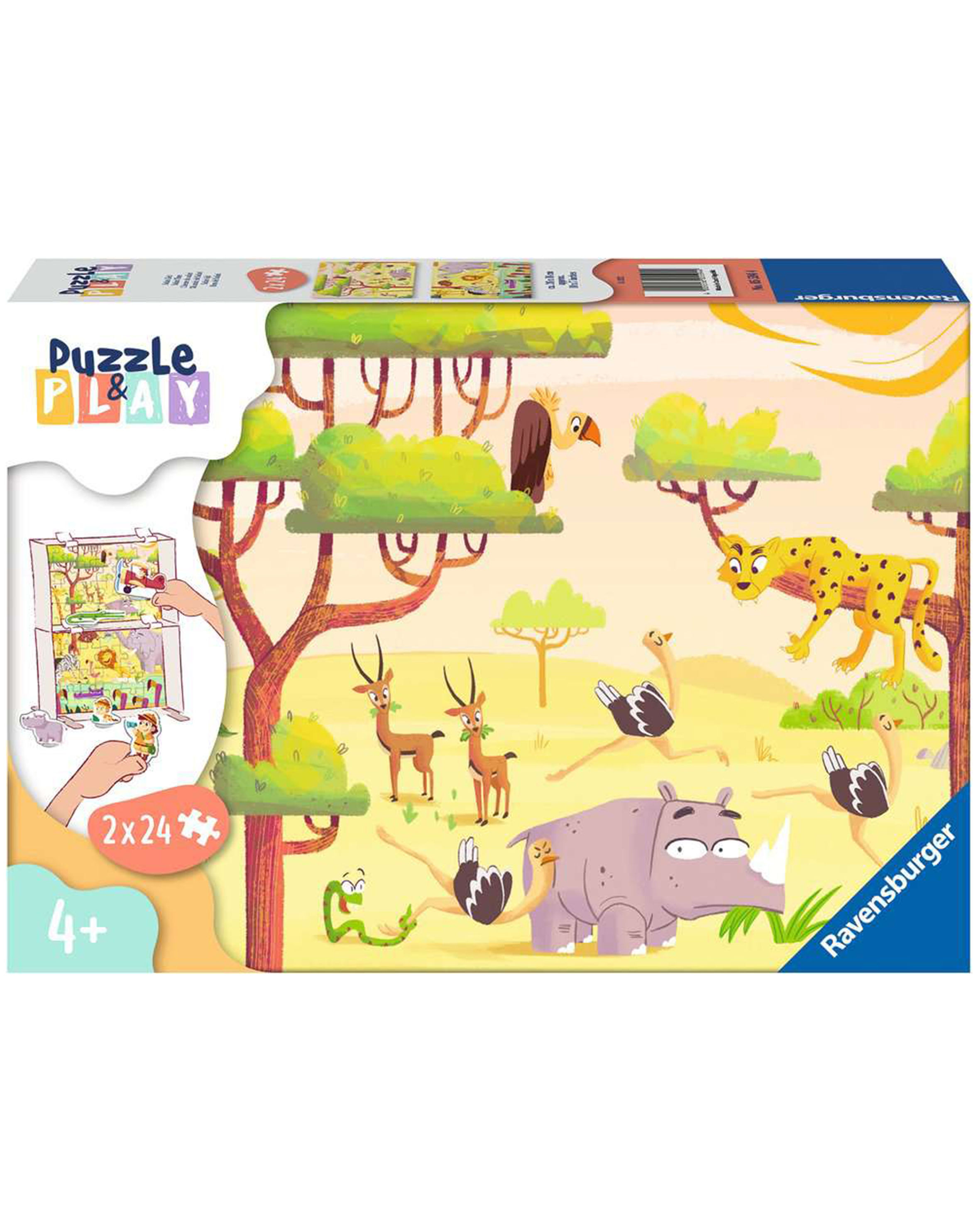Puzzle PUZZLE&PLAY - TIERE 2 2x24-teilig kaufen | tausendkind.de