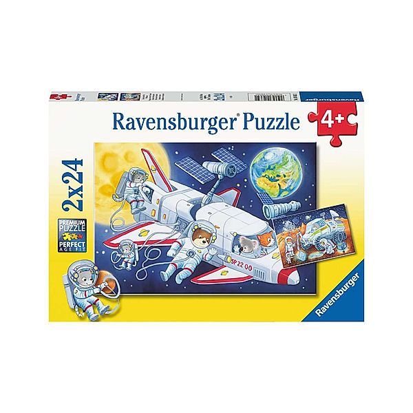 Ravensburger Verlag Puzzle REISE DURCH DEN WELTRAUM 2x24-teilig