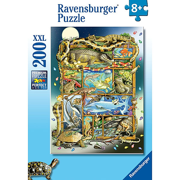 Ravensburger Verlag Puzzle REPTILIEN IM REGAL (200 Teile)