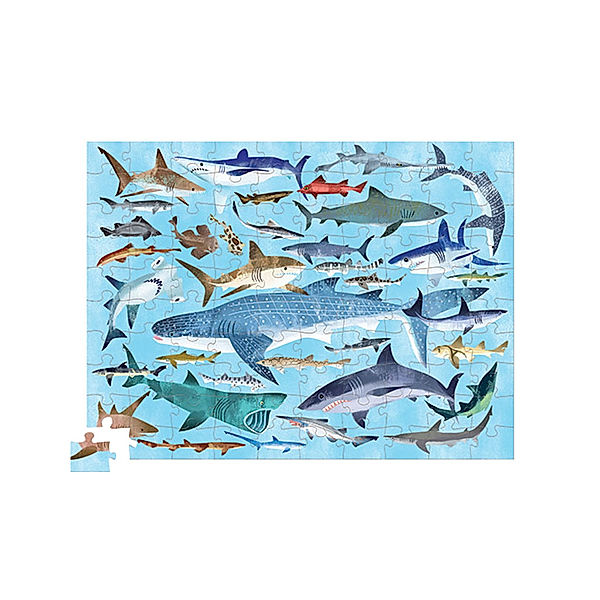 crocodile creek Puzzle SHARKS 100-teilig