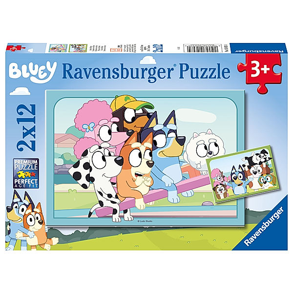 Ravensburger Verlag Puzzle SPAss MIT BLUEY 2x12 Teile