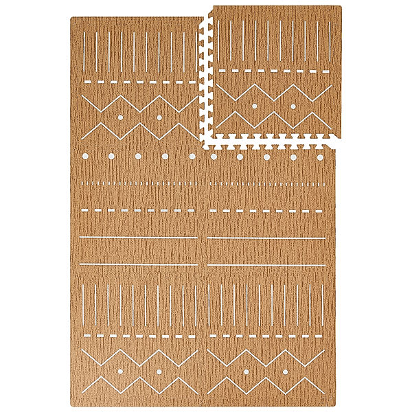 toddlekind Puzzle-Spielmatte BERBER (120x180cm) in camel