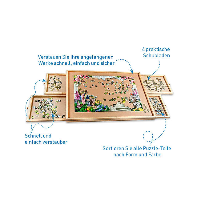 Puzzle-Tisch mit 4 Laden für Puzzles bis 1.500 Teilen | Weltbild.de
