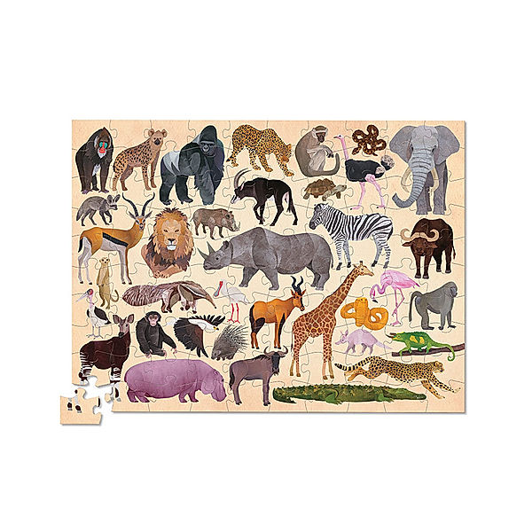 crocodile creek Puzzle WILD ANIMALS 100-teilig