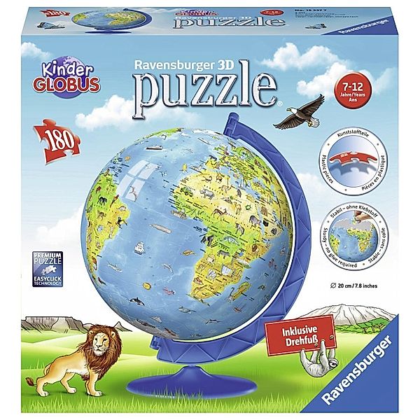puzzleball, Kinderglobus in deutscher Sprache