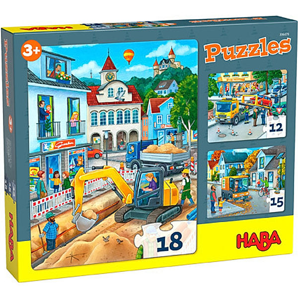 HABA Puzzles In der Stadt (Kinderpuzzle), Imke Storch