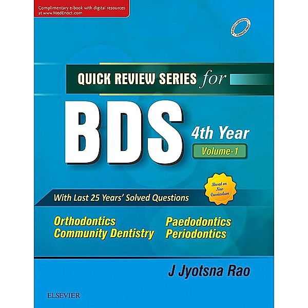 QRS for BDS IV Year, Vol 1- E Book, Jyotsna Rao