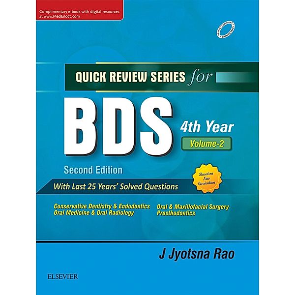 QRS for BDS IV Year, Vol 2 - E Book, Jyotsna Rao