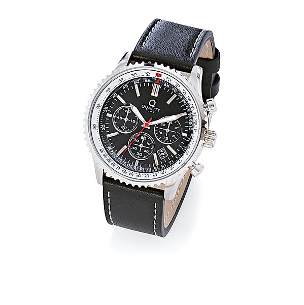 QT Chronograph Challenger, Edelstahl