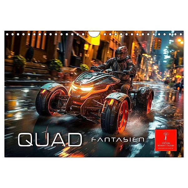 Quad Fantasien (Wandkalender 2024 DIN A4 quer), CALVENDO Monatskalender, Peter Roder