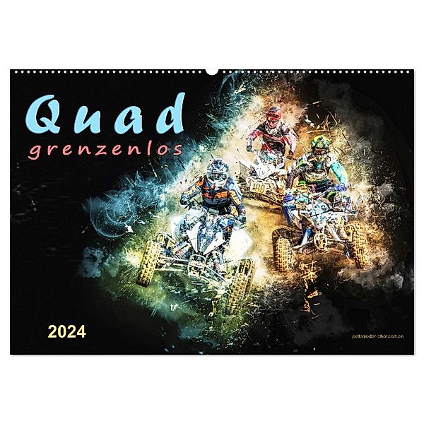 Quad grenzenlos (Wandkalender 2024 DIN A2 quer), CALVENDO Monatskalender, Peter Roder
