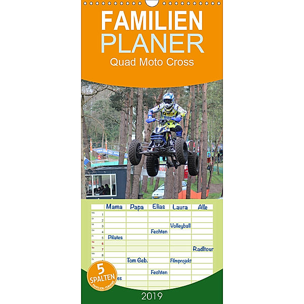 Quad Moto Cross - Familienplaner hoch (Wandkalender 2019 , 21 cm x 45 cm, hoch)