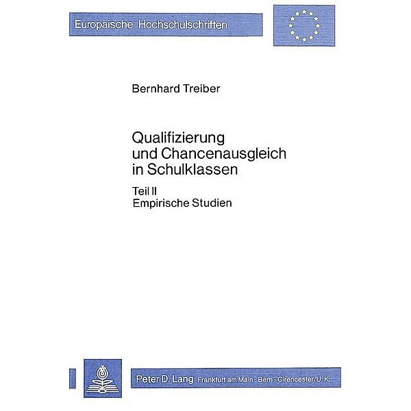 Qualifizierung und Chancenausgleich in Schulklassen, Bernhard Treiber