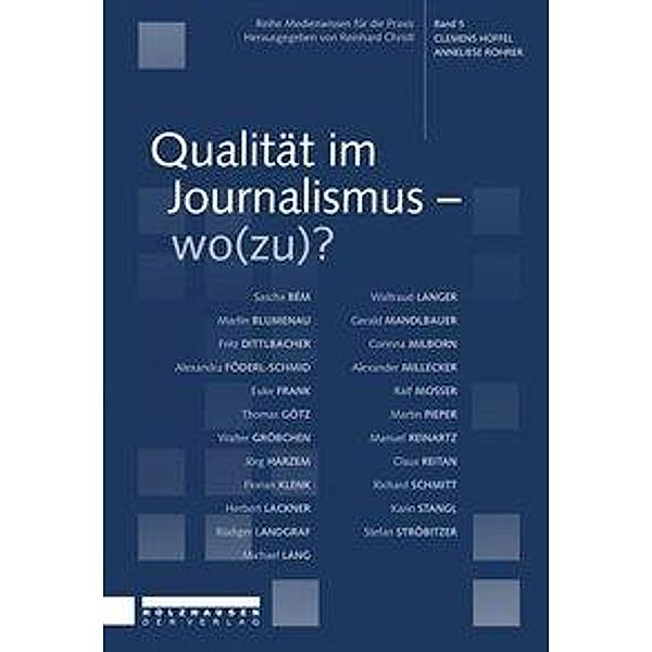 Qualität im Journalismus - wo(zu)?, Philip Grand, Angelika Krainer, Magdalena Schluckhuber, Günter Stummvoll, Lukas Capek