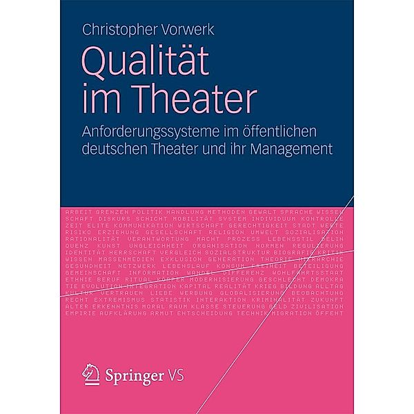 Qualität im Theater, Christopher Vorwerk