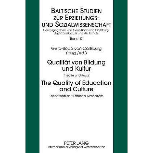 Qualitaet von Bildung und Kultur- The Quality of Education and Culture