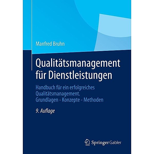 Qualitätsmanagement für Dienstleistungen, Manfred Bruhn