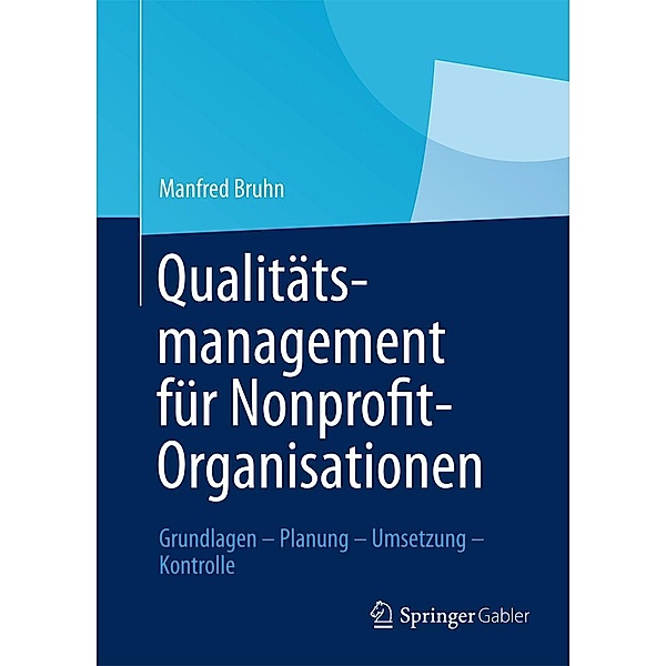 Qualitätsmanagement für Nonprofit-Organisationen, Manfred Bruhn