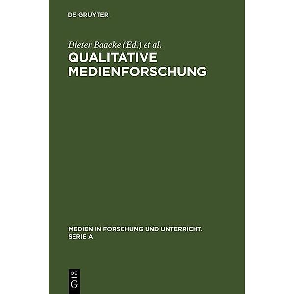 Qualitative Medienforschung / Medien in Forschung und Unterricht. Serie A Bd.29