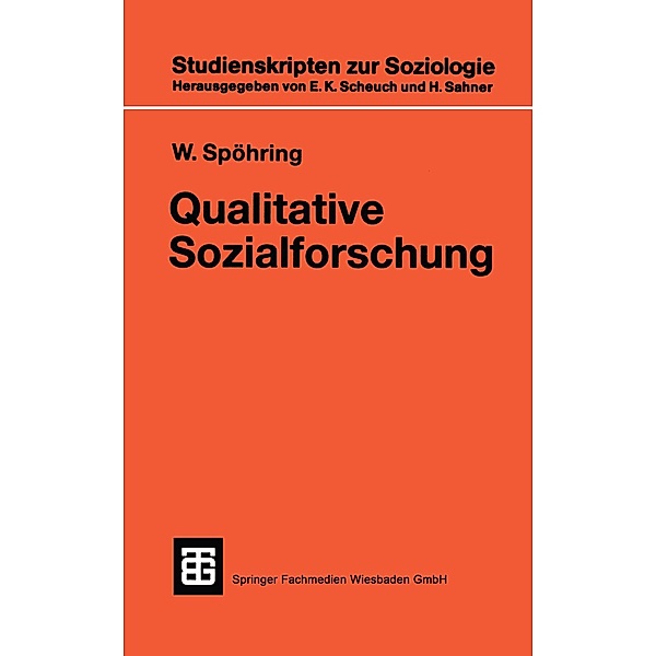 Qualitative Sozialforschung / Studienskripten zur Soziologie Bd.133