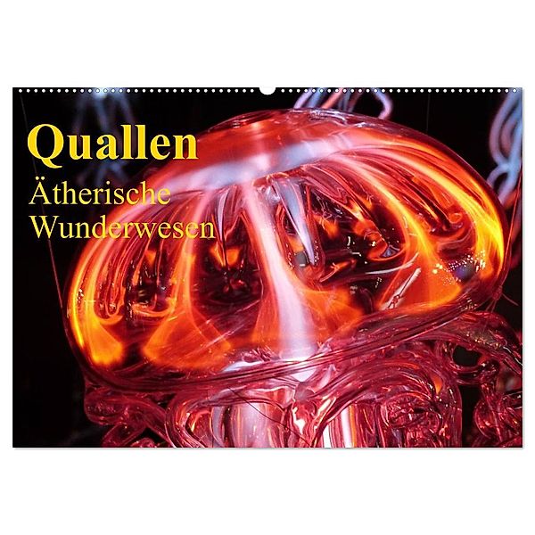 Quallen - Ätherische Wunderwesen (Wandkalender 2024 DIN A2 quer), CALVENDO Monatskalender, Elisabeth Stanzer