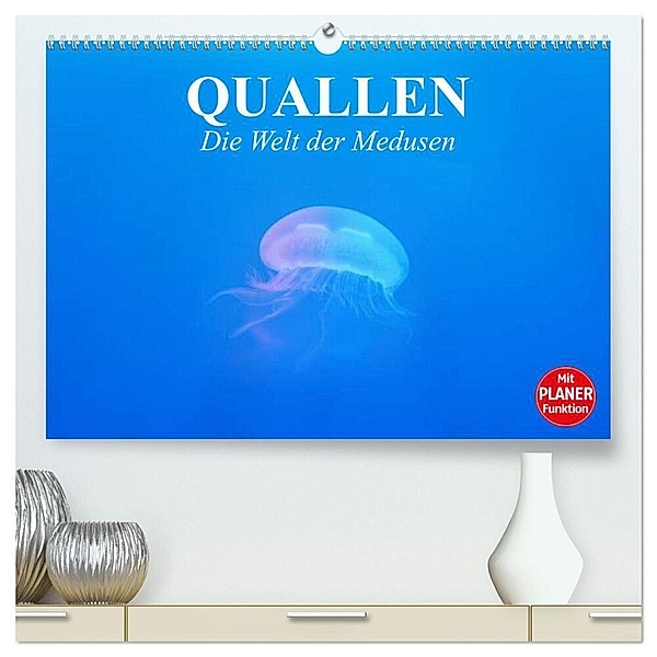 Quallen. Die Welt der Medusen (hochwertiger Premium Wandkalender 2024 DIN A2 quer), Kunstdruck in Hochglanz, Elisabeth Stanzer
