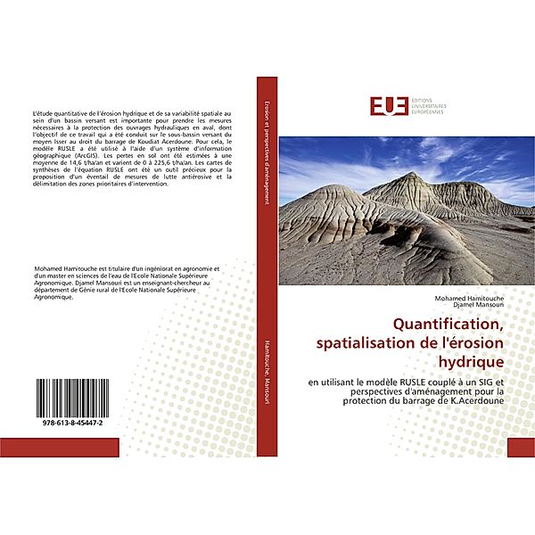 Quantification, spatialisation de l'érosion hydrique, Mohamed Hamitouche, Djamel Mansouri