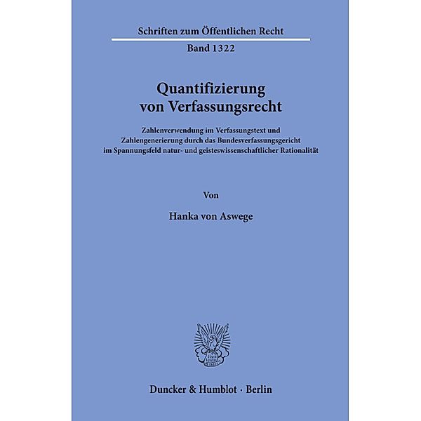 Quantifizierung von Verfassungsrecht., Hanka von Aswege