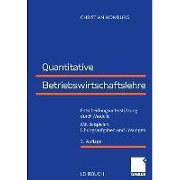 Quantitative Betriebswirtschaftslehre, Christian Homburg