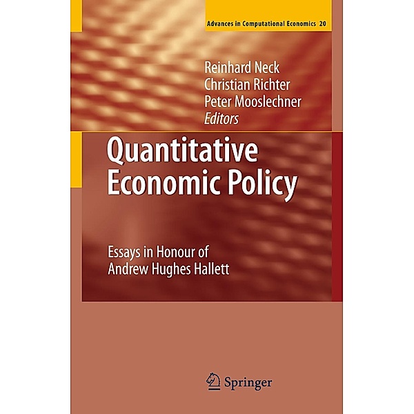 Quantitative Economic Policy / Advances in Computational Economics Bd.20
