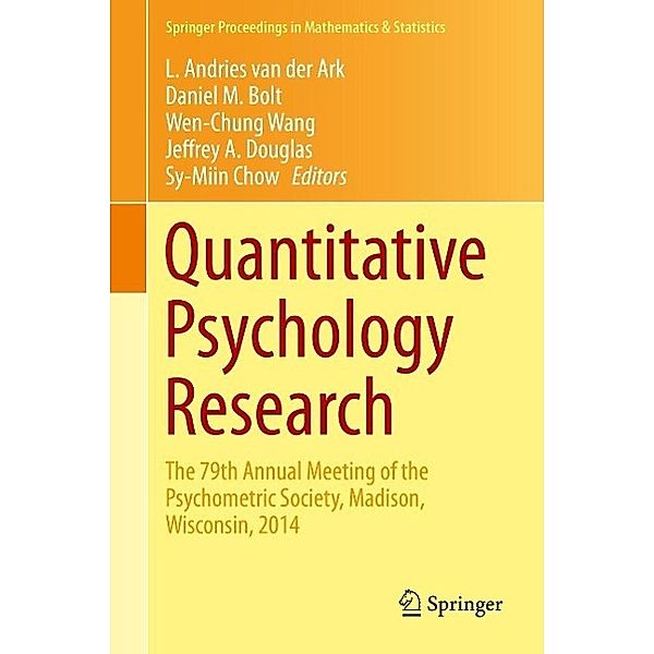 Quantitative Psychology Research / Springer Proceedings in Mathematics & Statistics Bd.140