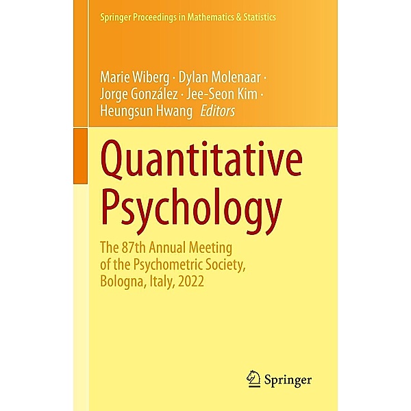 Quantitative Psychology / Springer Proceedings in Mathematics & Statistics Bd.422