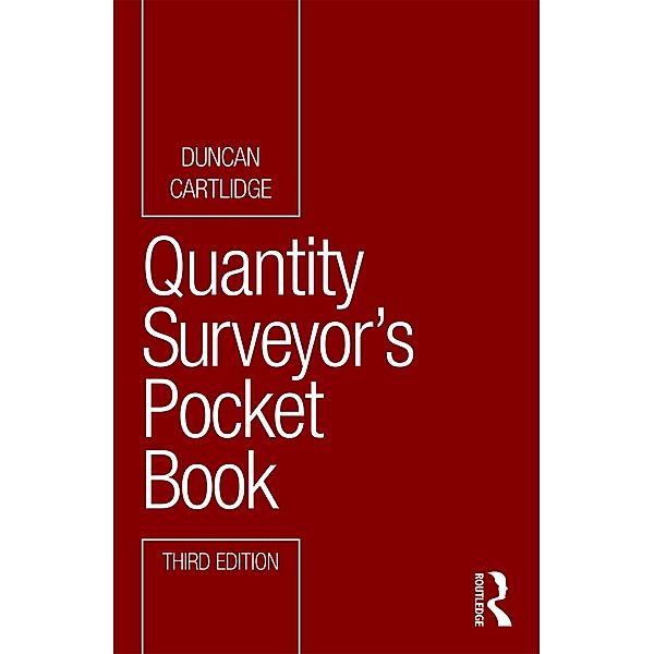 Quantity Surveyor's Pocket Book, Duncan Cartlidge