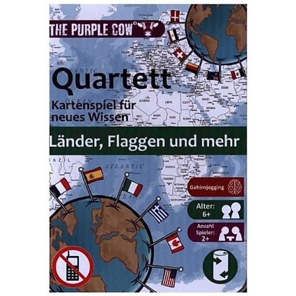 Quartett: Länder, Flaggen & mehr (Kartenspiel)
