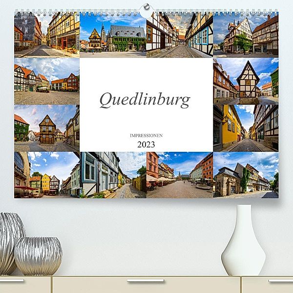 Quedlinburg Impressionen (Premium, hochwertiger DIN A2 Wandkalender 2023, Kunstdruck in Hochglanz), Dirk Meutzner