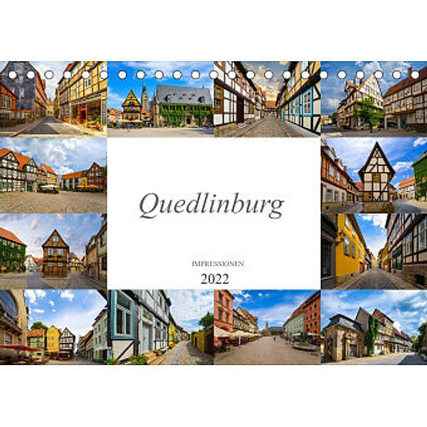 Quedlinburg Impressionen (Tischkalender 2022 DIN A5 quer), Dirk Meutzner