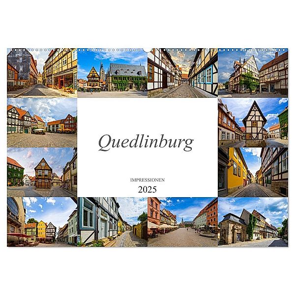 Quedlinburg Impressionen (Wandkalender 2025 DIN A2 quer), CALVENDO Monatskalender, Calvendo, Dirk Meutzner