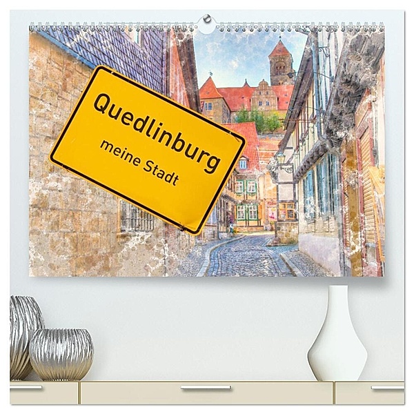 Quedlinburg-meine Stadt (hochwertiger Premium Wandkalender 2025 DIN A2 quer), Kunstdruck in Hochglanz, Calvendo, Danny Elskamp