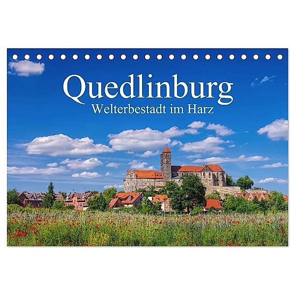 Quedlinburg - Welterbestadt im Harz (Tischkalender 2024 DIN A5 quer), CALVENDO Monatskalender, LianeM